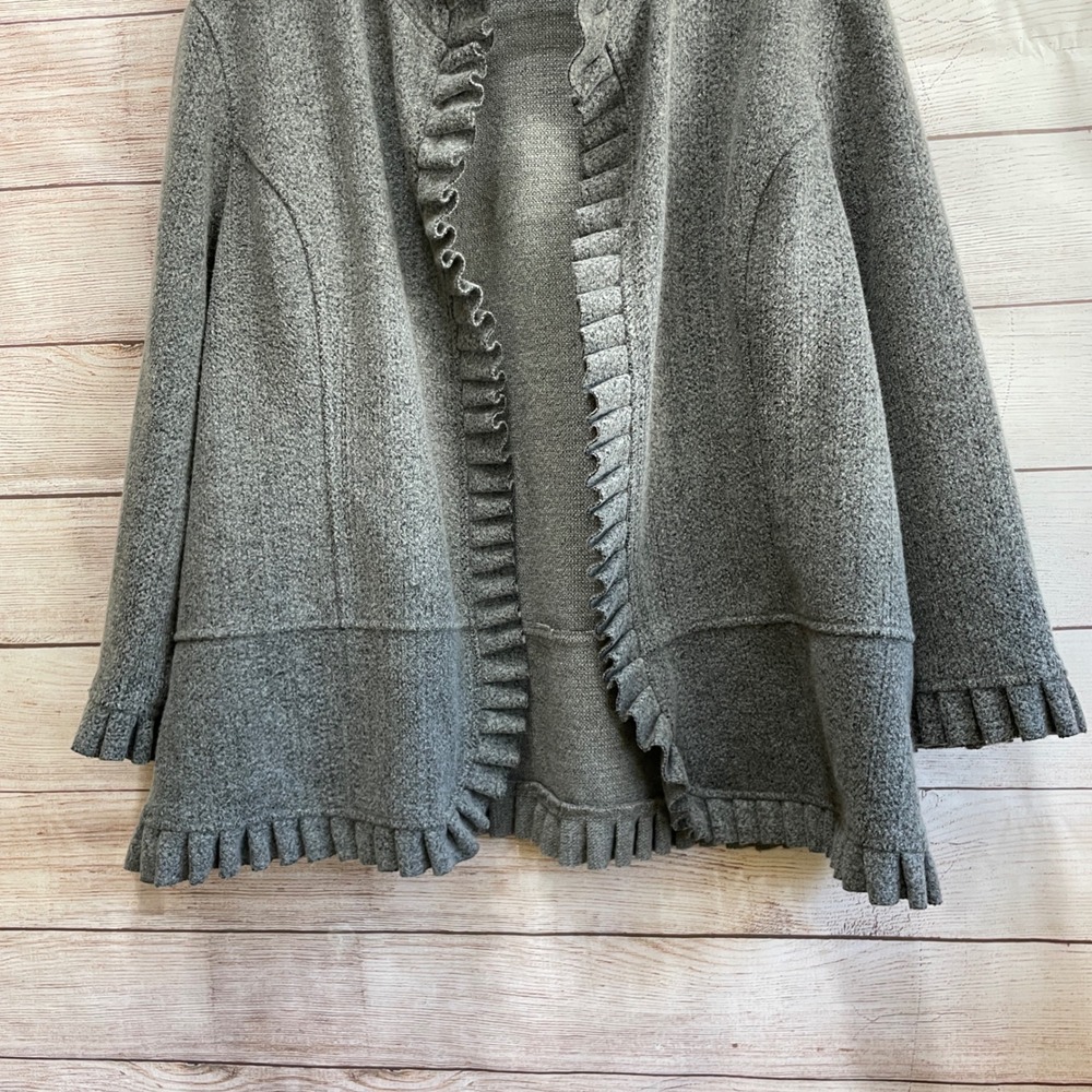 EXCELLENT CONDITION‎ MULTIPLES WOOL BLEND RUFFLE … - image 3
